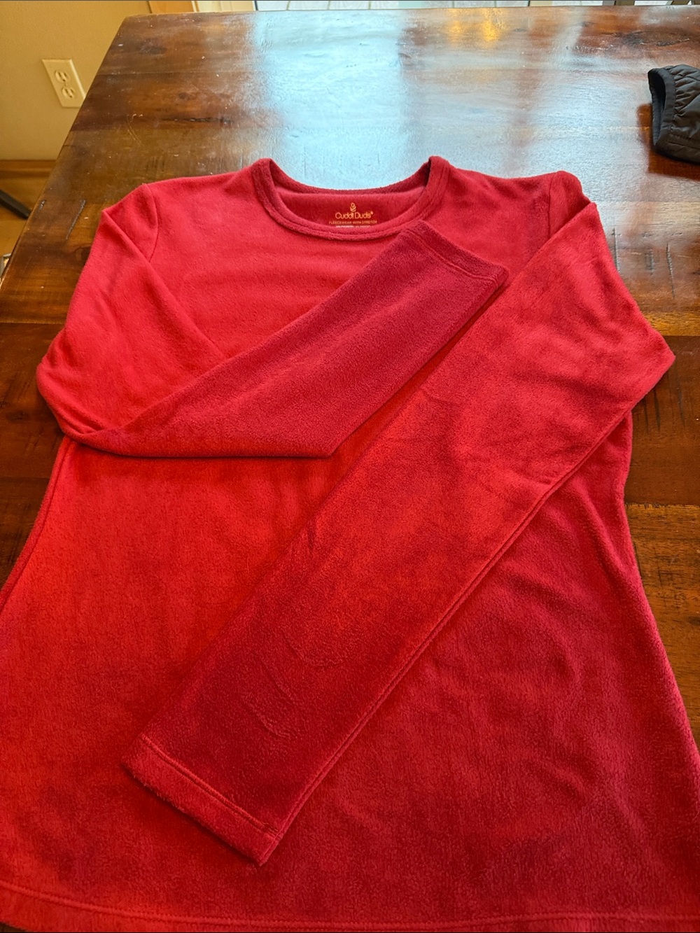 Cuddl Duds burgundy fleece wear with stretch NEVER worn no tags COZY